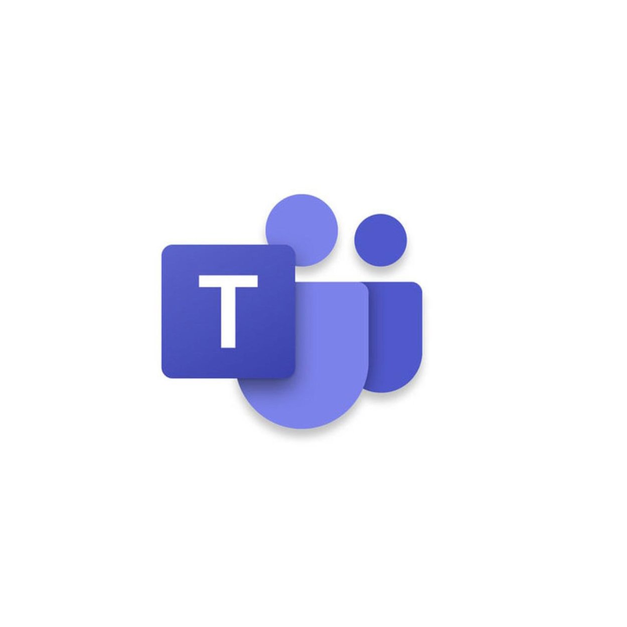 Microsoft Teams Logo on a white background, square sizing.