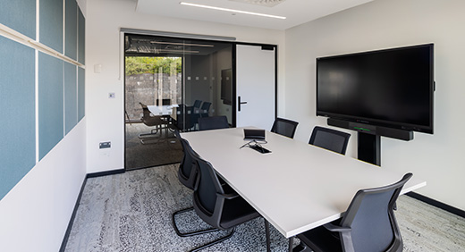 A hybrid meeting room