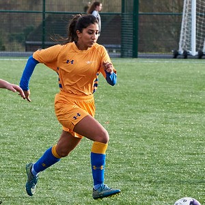 Student playing football