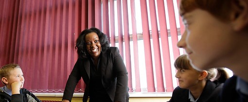 Teacher in classroom