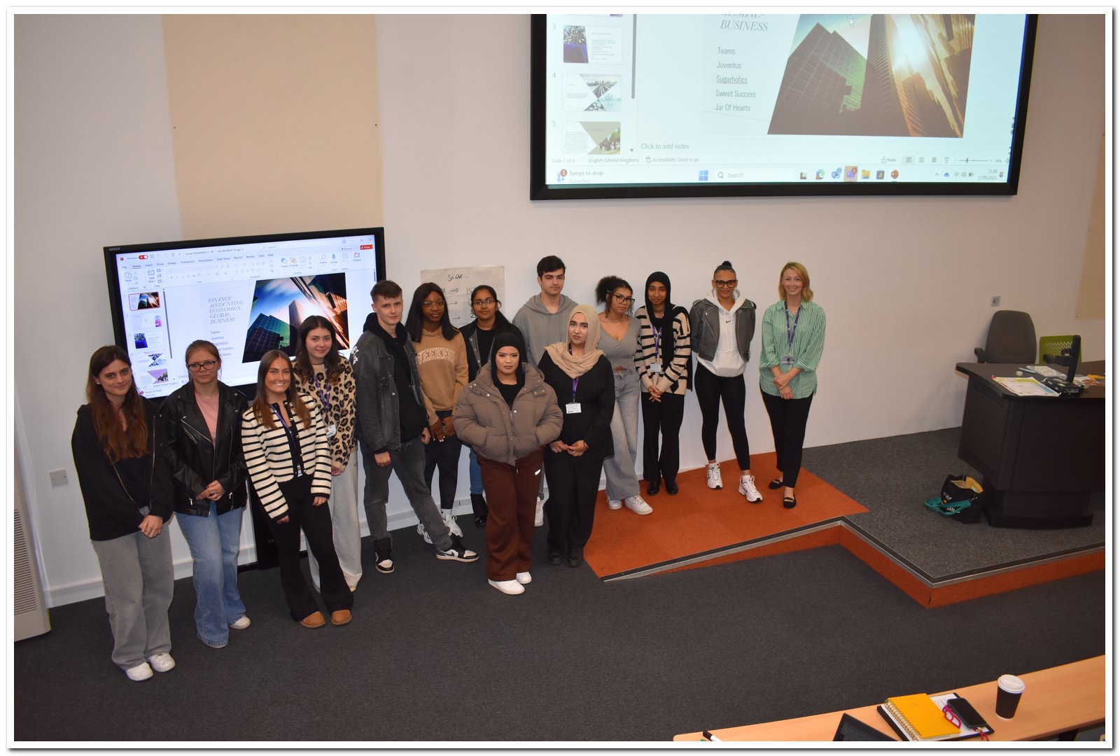 group in lecture hall