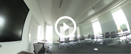 a classroom at the business school