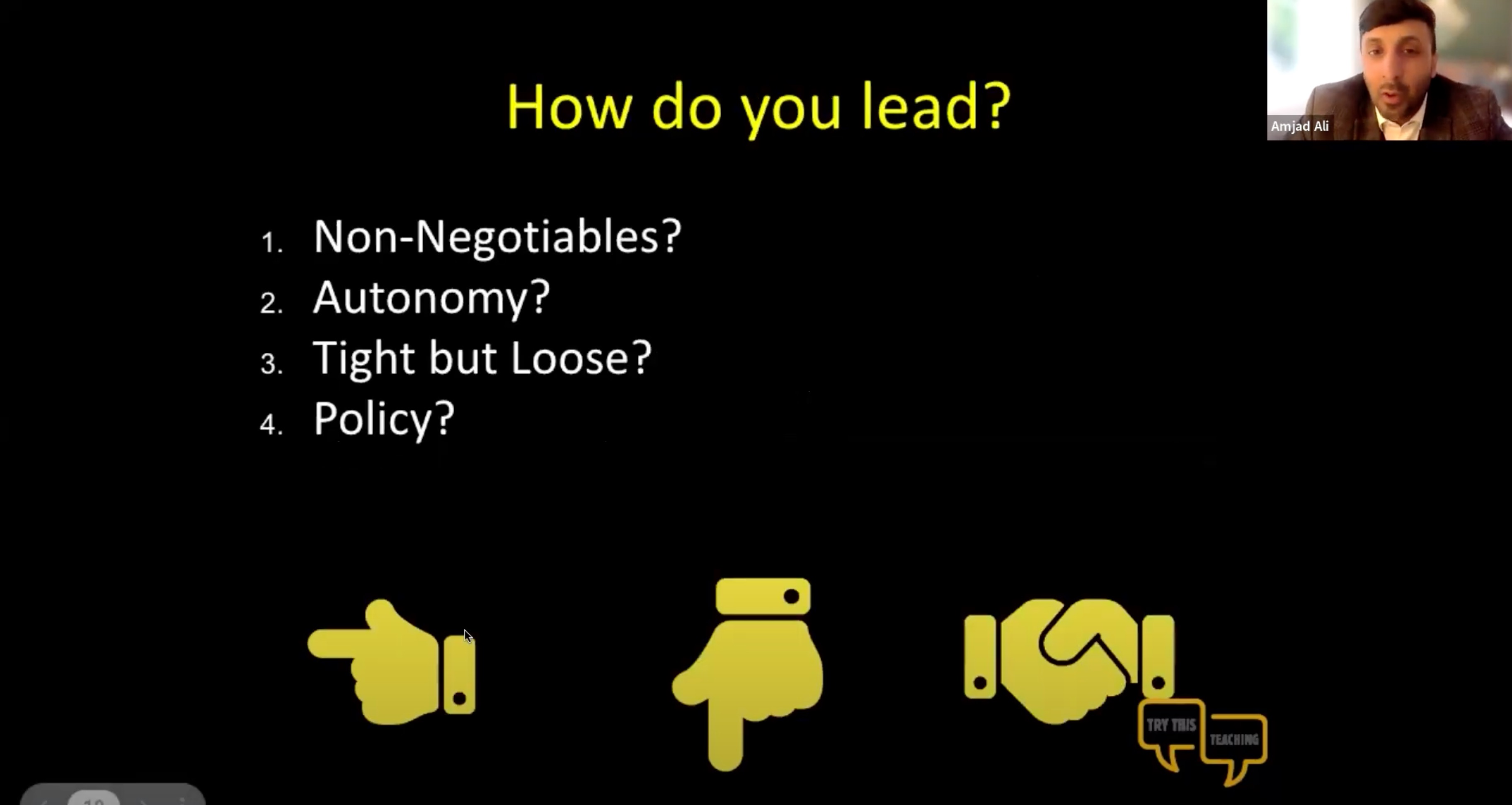 SEND Leadership, Amjad Ali 