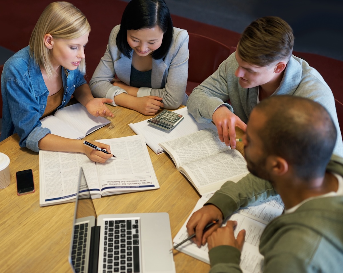 Group of people working together