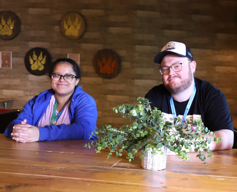 Students sitting at a desk