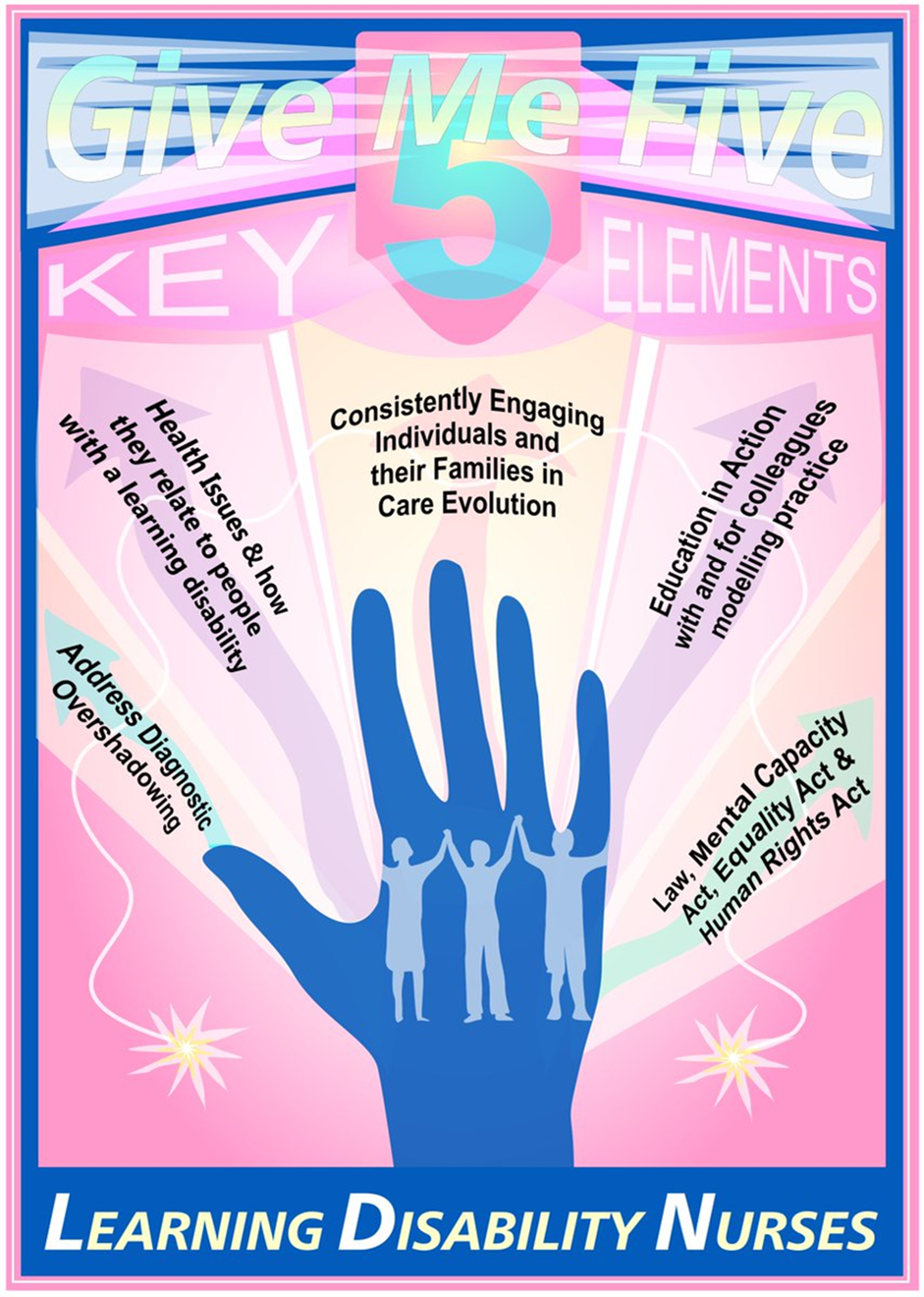 Learning Disability Nursing poster with key points