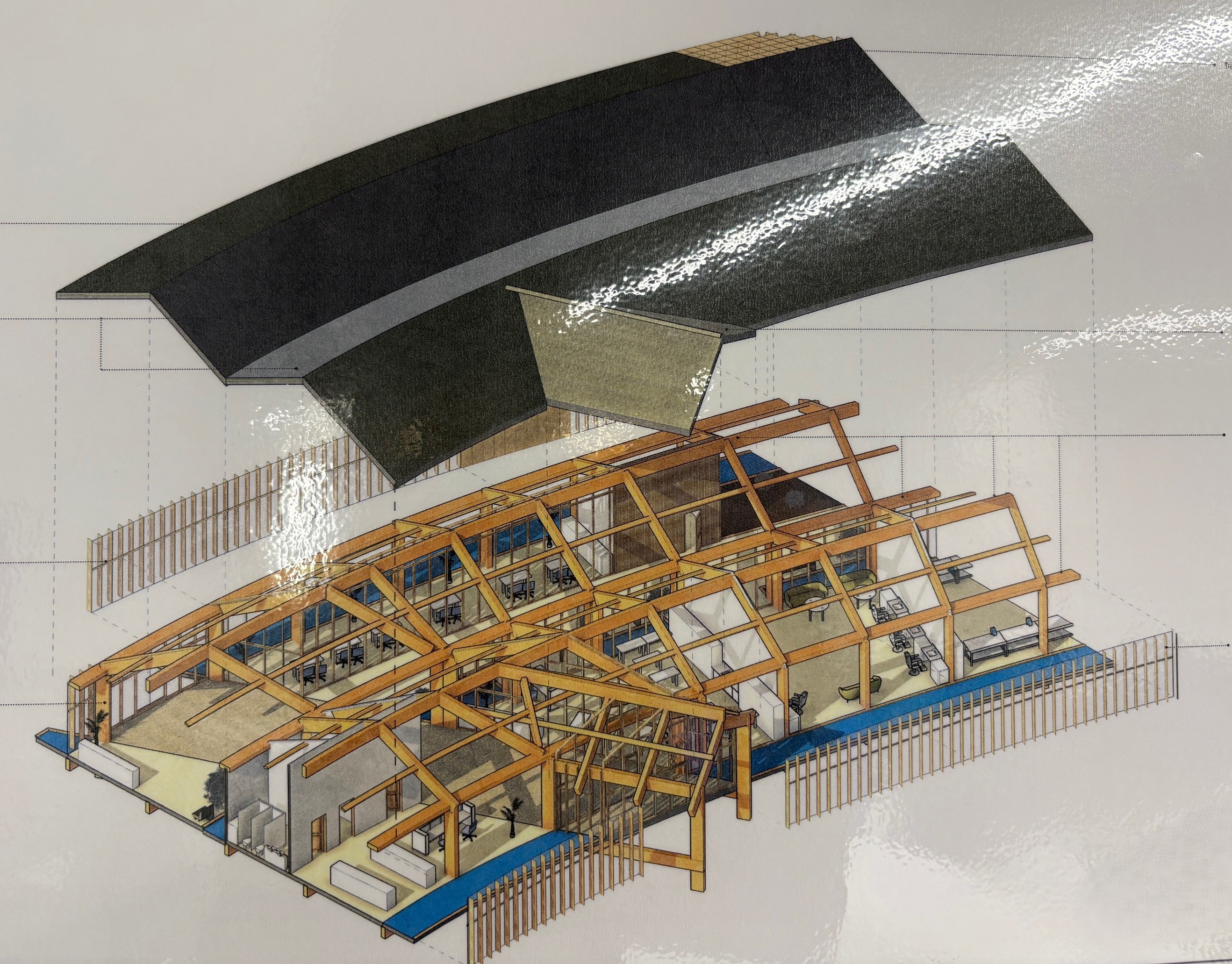 Sketch drawn by an Architectural Design Technology student