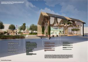 Graphic produced by a third year Architectural Design Technology student