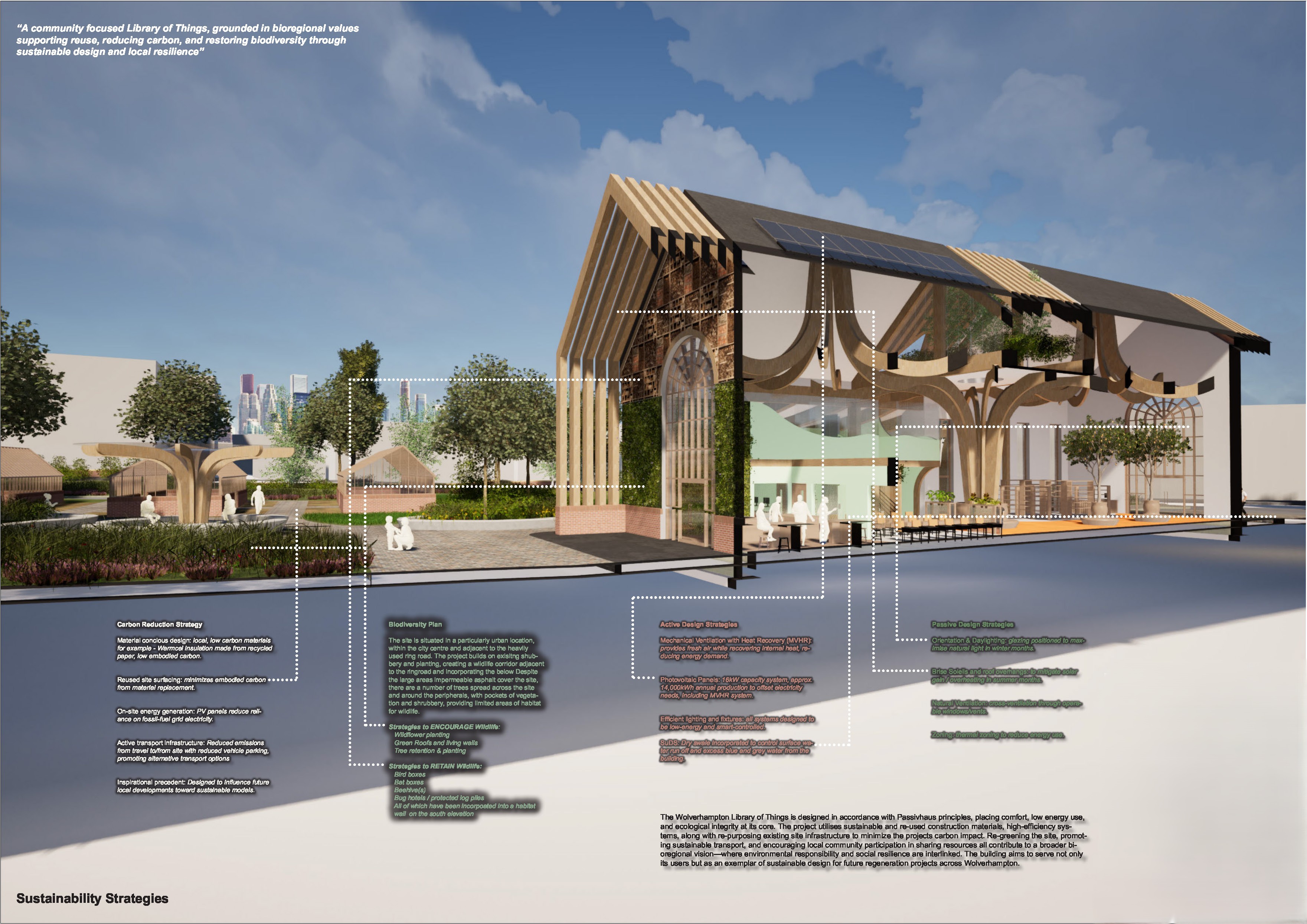 Graphic produced by a third year Architectural Design Technology student