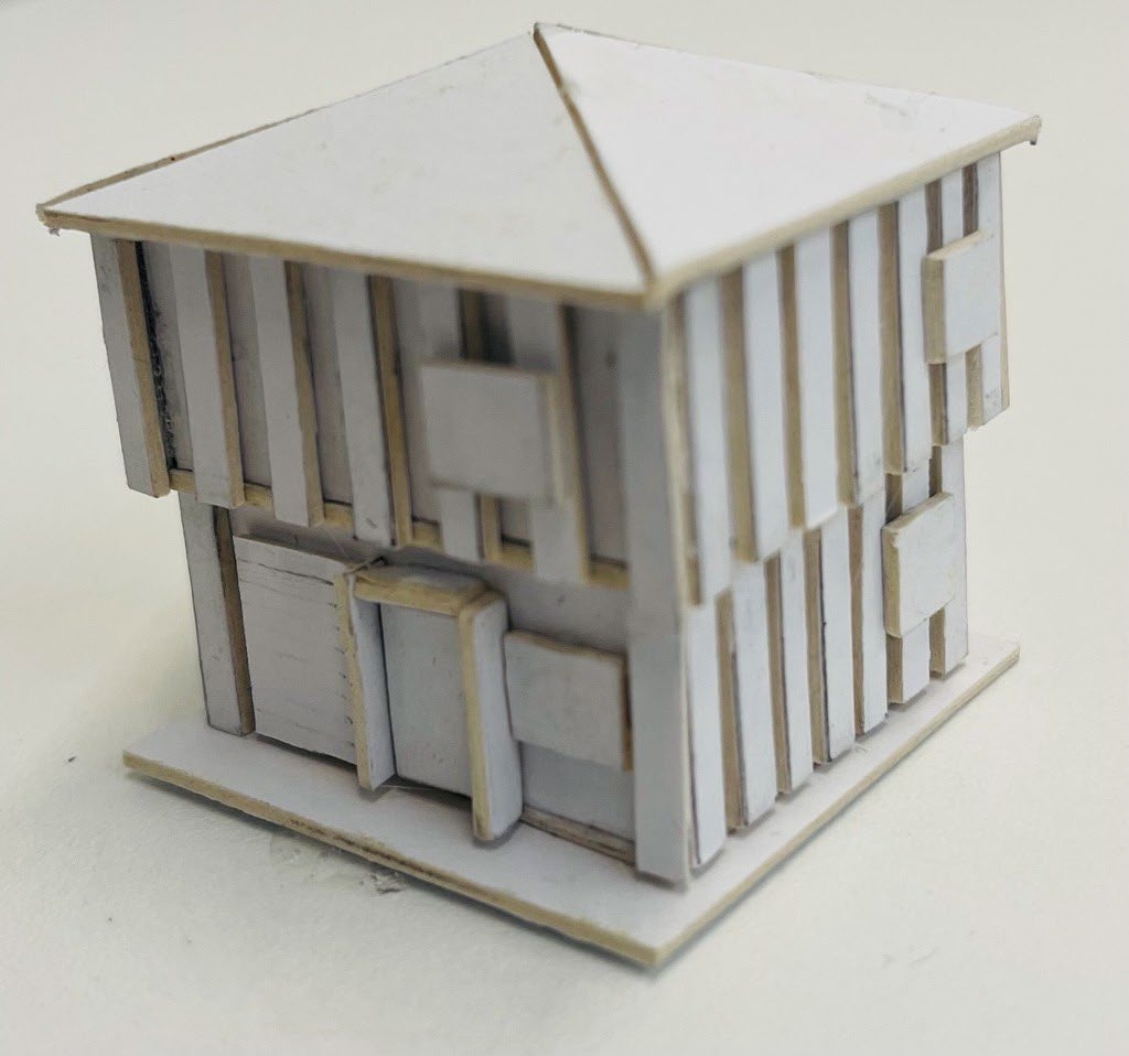 Model built by a first year architecture student