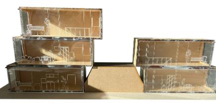 Model built by a second year architecture student