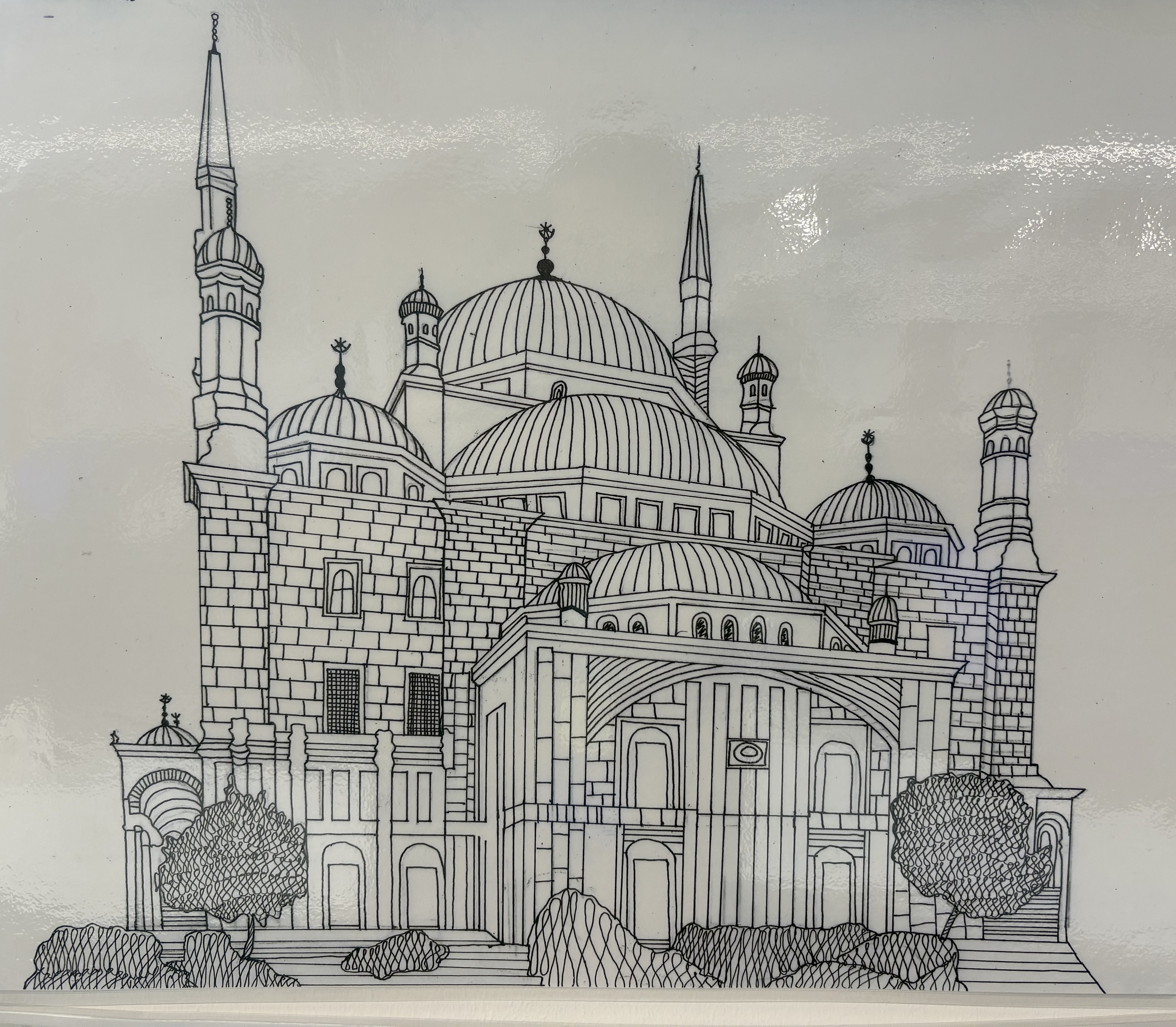Sketch drawn by a first year Architectural Design Technology student