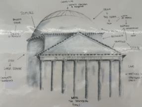 Sketch created by a first year Architectural Design Technology student
