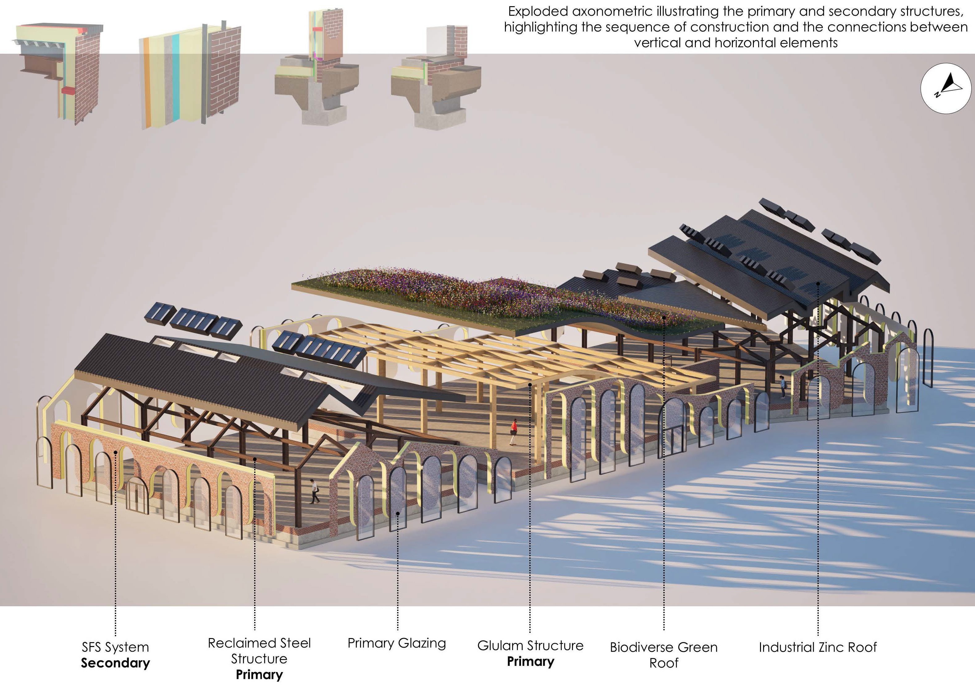 Graphic produced by an Architectural Design Technology student