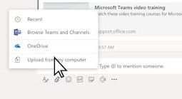 How to add files in Teams conversations