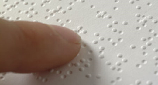 Braille  CC By SA created by Lrcg2012 - Wikimedia