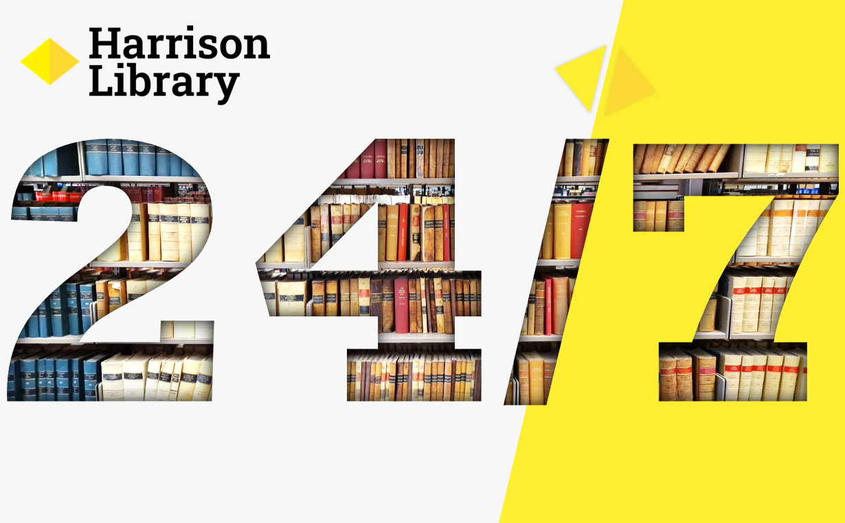 Harrison Library 24hr opening periods for semester two