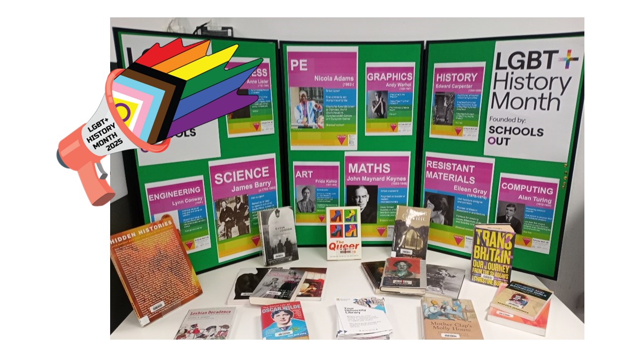 Photo of physical book display