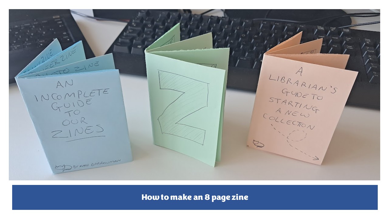 photo of 8 page zines