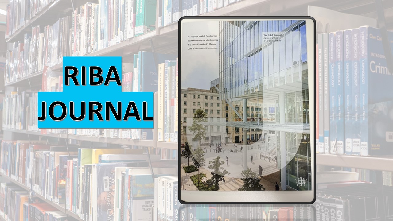 Cover of riba journal