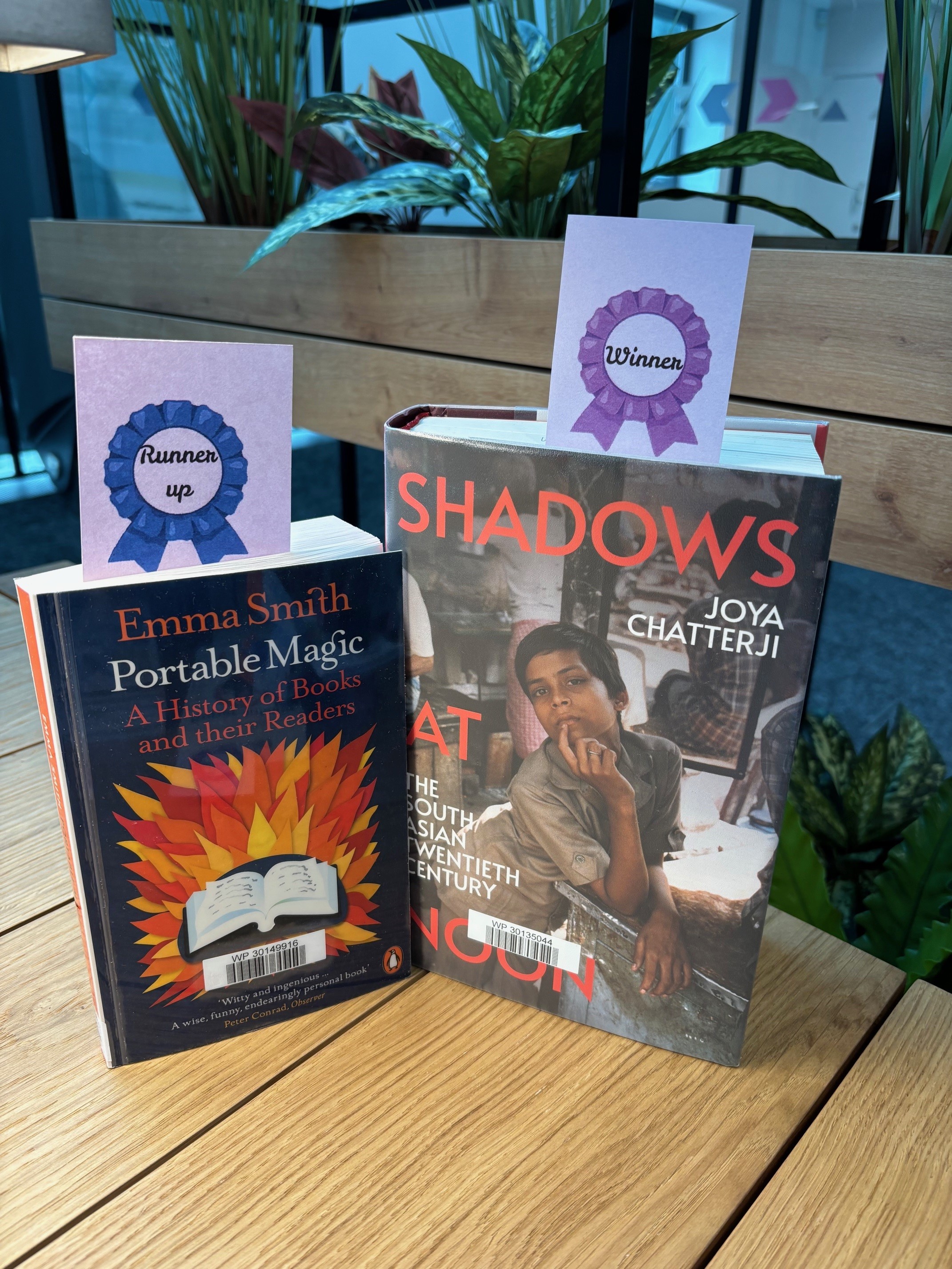 two books on a table