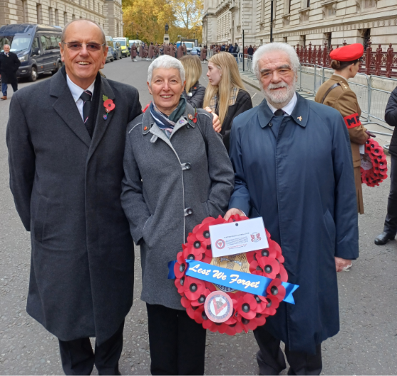 Wreath laying