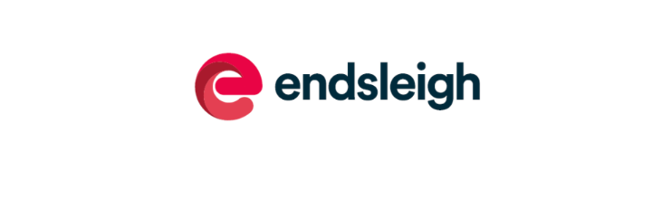 Logo of Endsleigh Insurance against a white background, a stylised red letter e in front of black text reading endsleigh