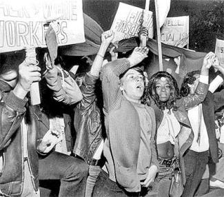 Photo courtesy of the Express and Star - Wolverhampton protest against Enoch Powell 