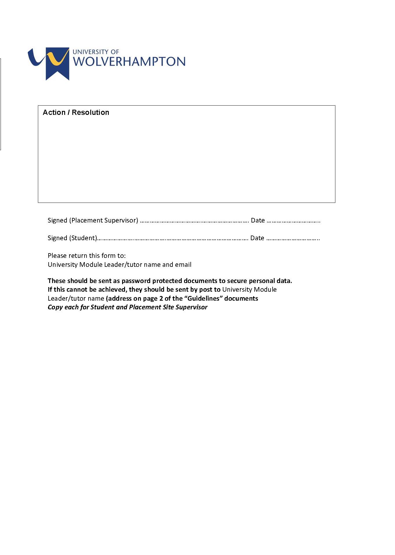Appendix 5 - Report of Incident or Concern PP5 - Page 2