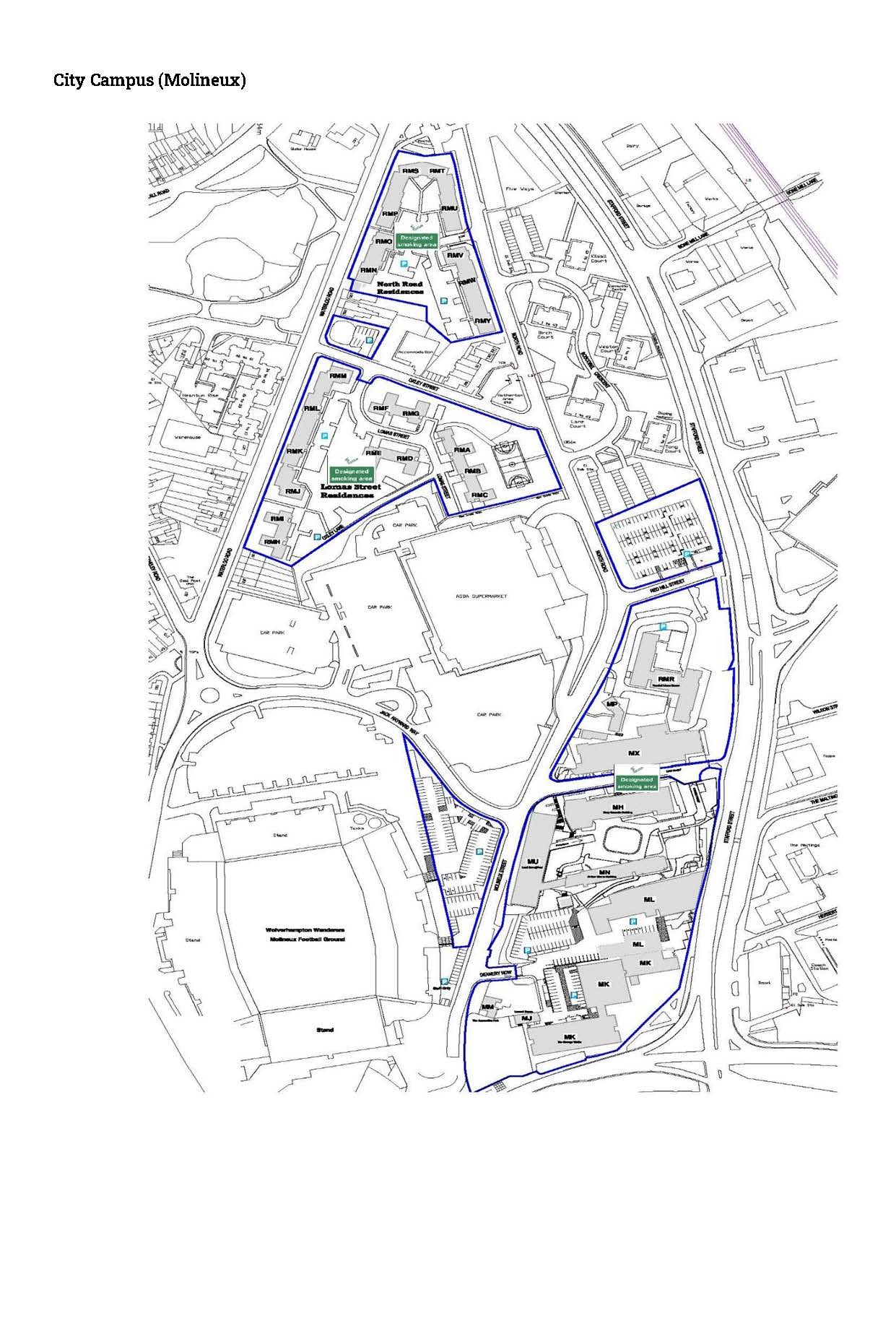 Appendix A - University Designated Smoking Areas by campus Page 2