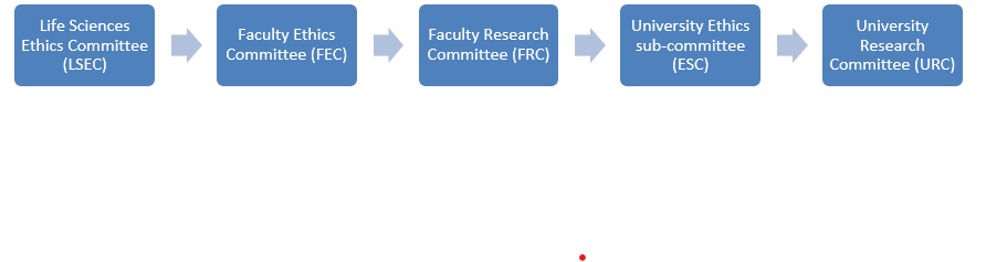 Animal Research Ethics Governance Structure flowchart