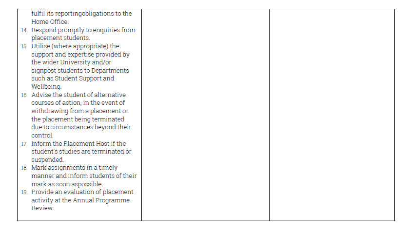 University of Wolverhampton Placement Charter Page 7