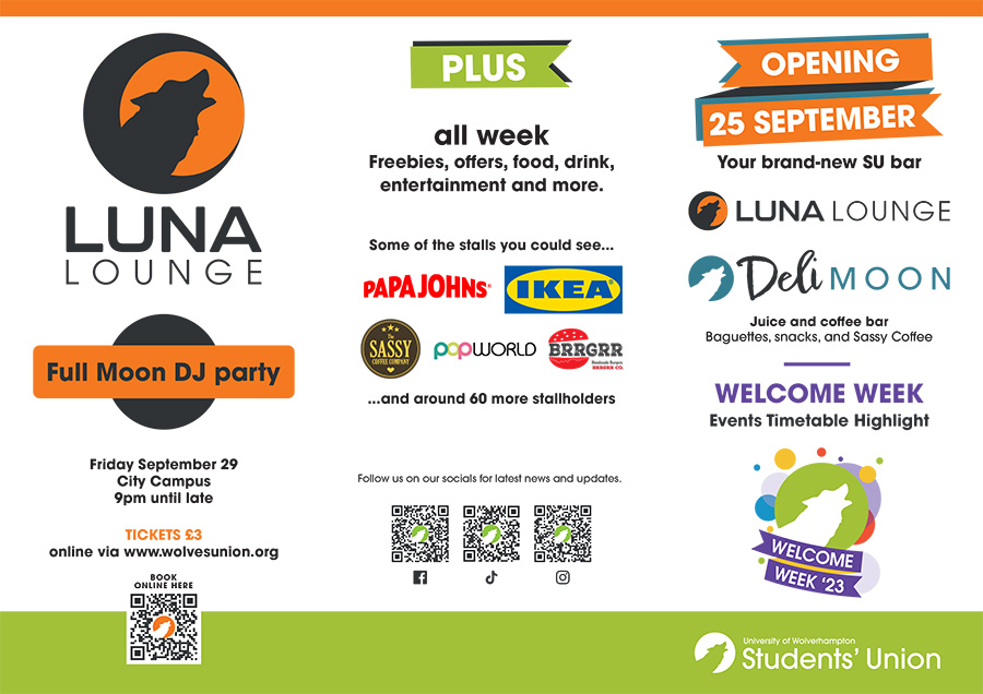 SU Welcome Week programme