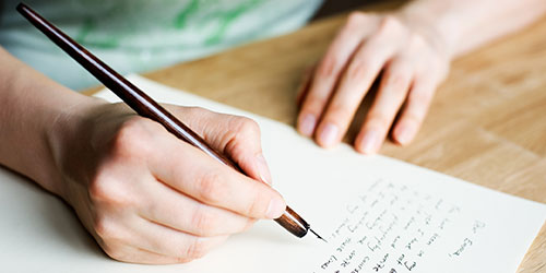 Man writing