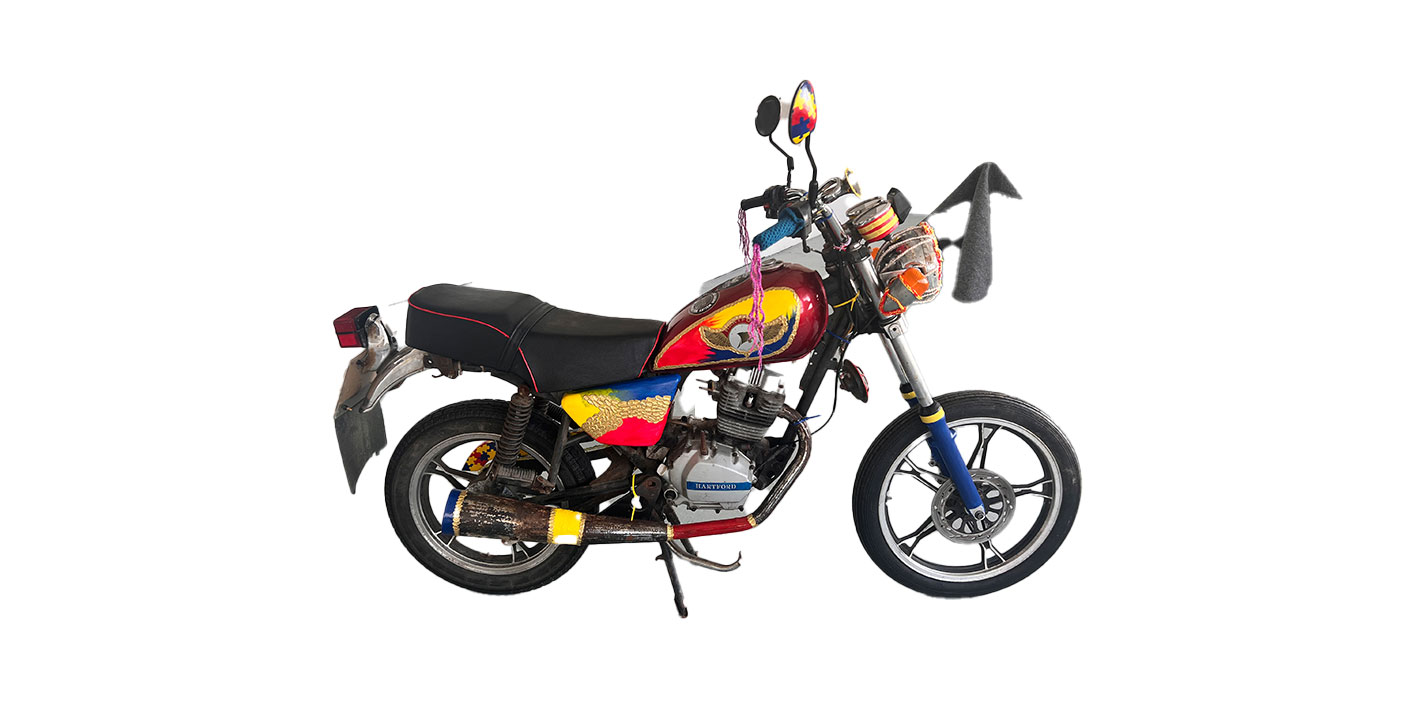 Motorbike art on display at the annual degree show