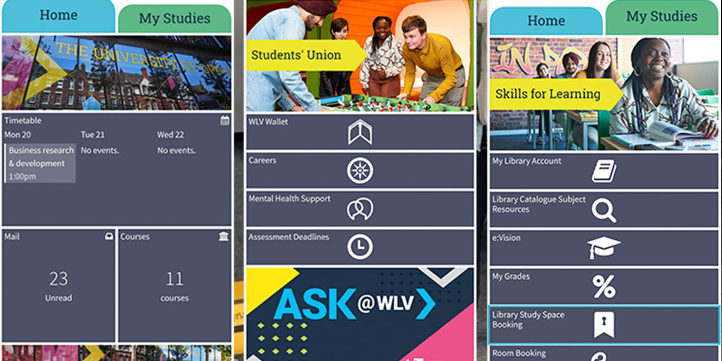 Graphic of the front view of the refreshed myWLV app