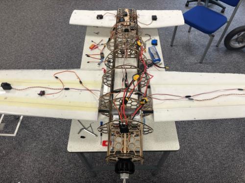 Model of a plane built by Aerospace Engineering students