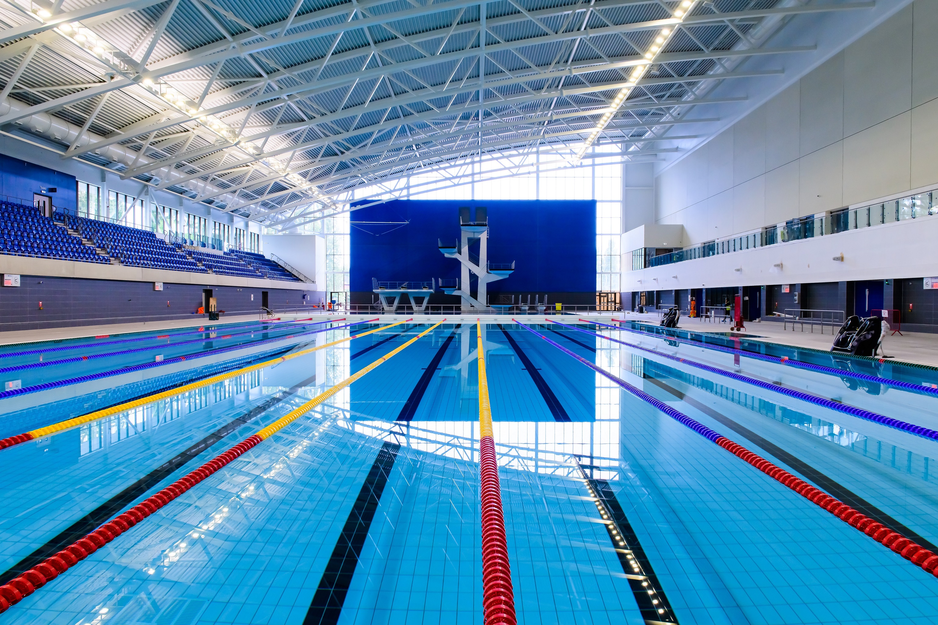Pool shot at the Sandwell Aquatics Centre