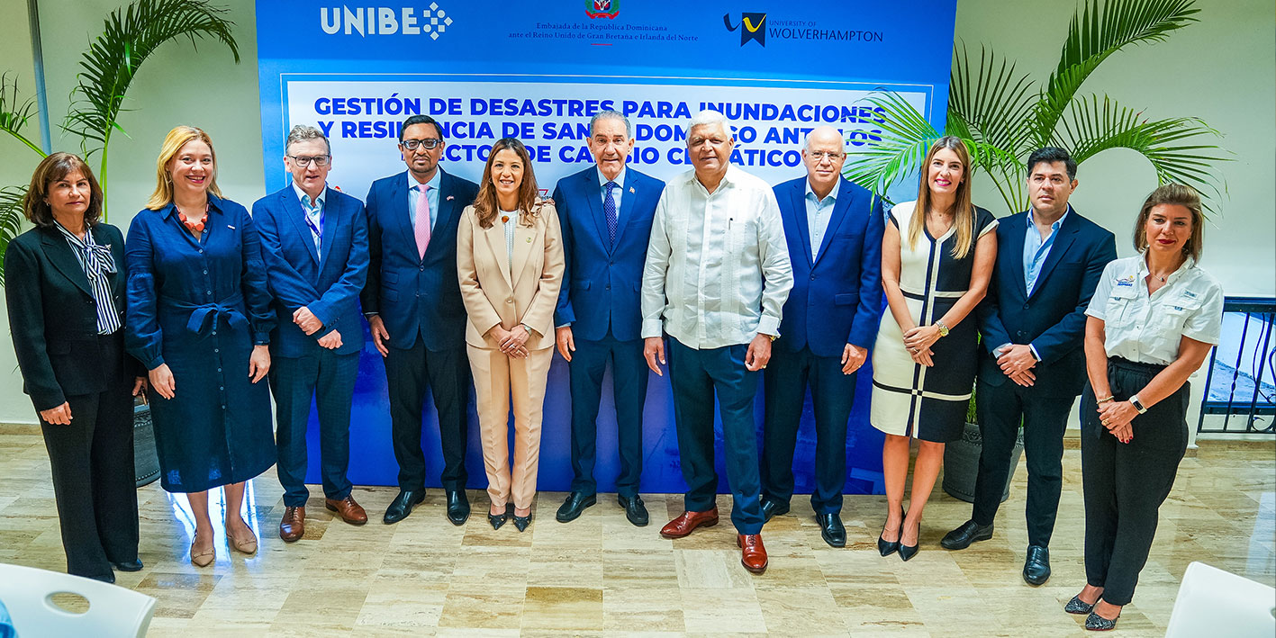 A group of people attending a Disaster Management event group shot