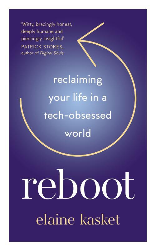 A graphic of the front cover of new book by Elaine Kasket called Reboot