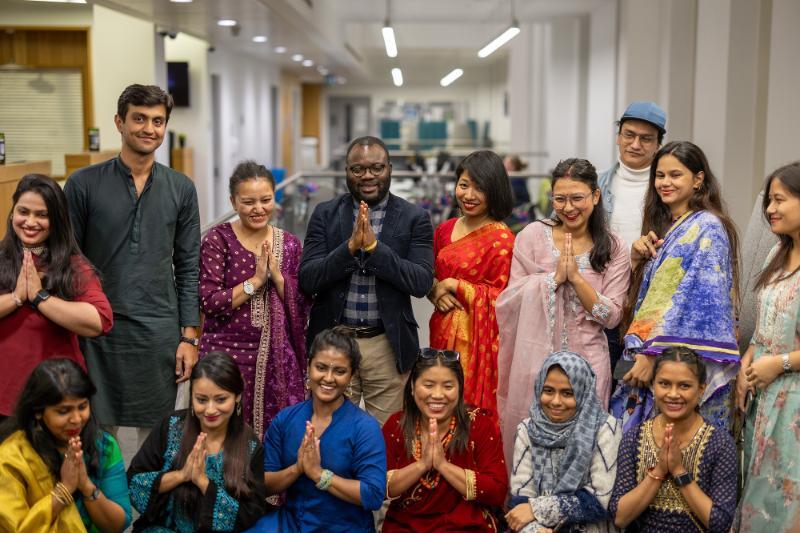 International students celebrating Diwali at the Business School
