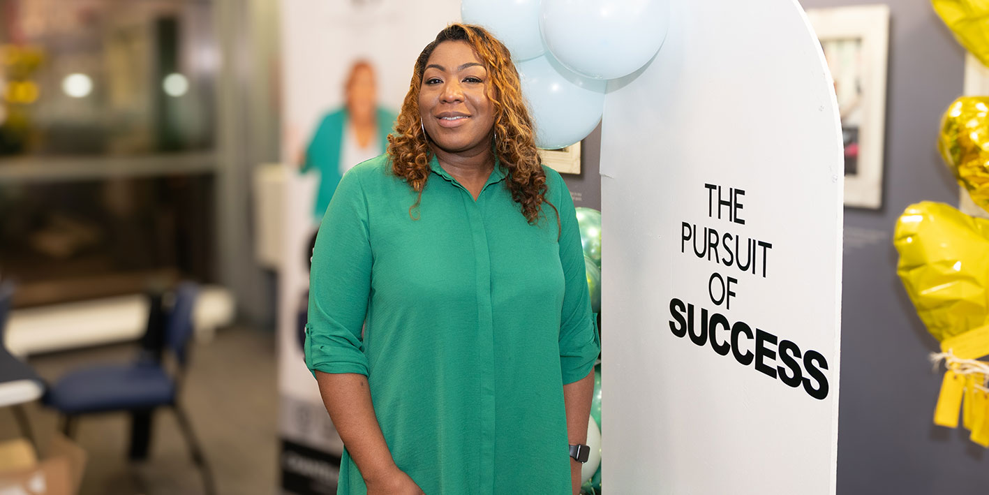 Picture of alumna Chantel Brooks at her book launch