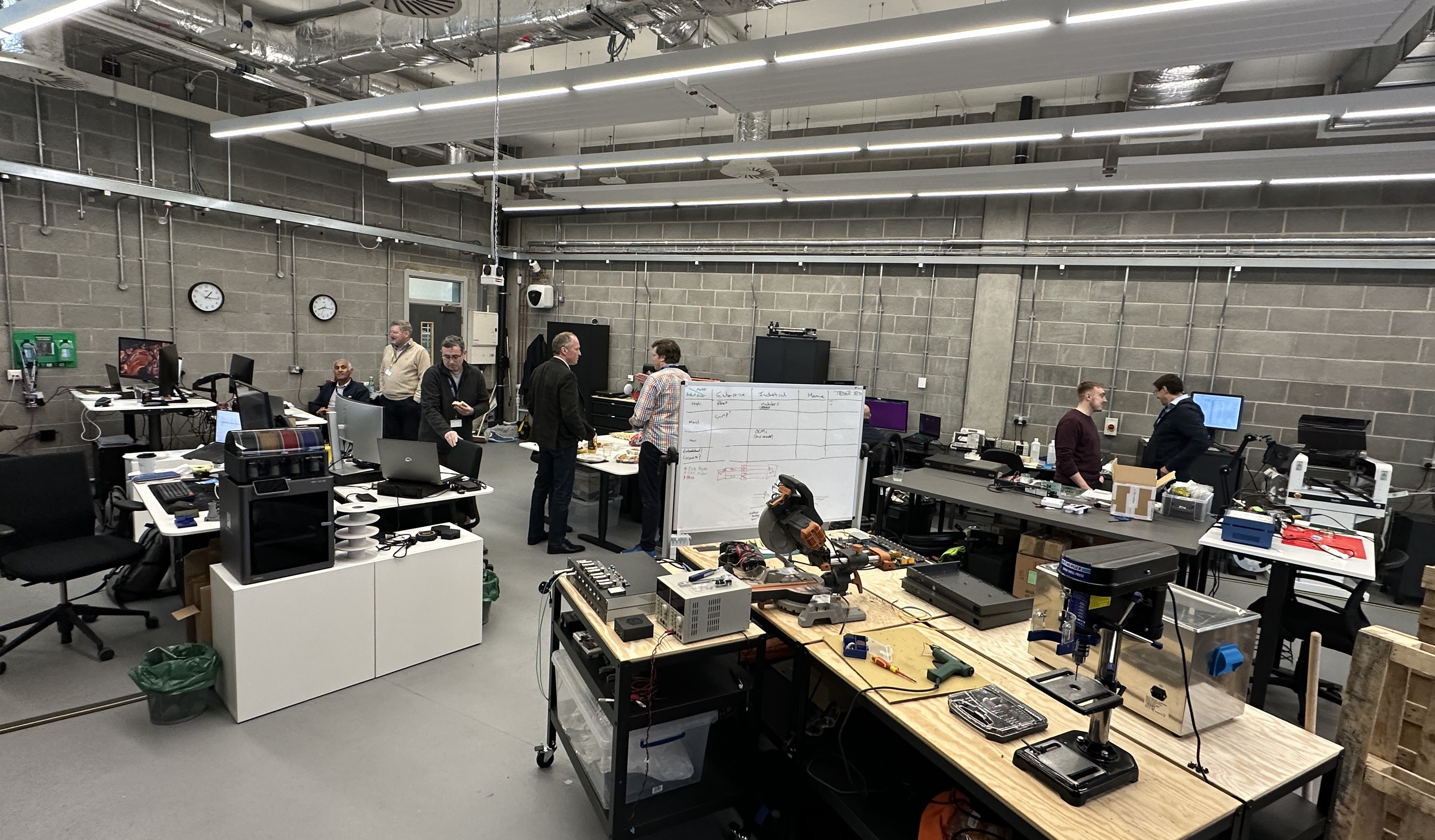 An image of an industrial cyber workshop at the Science Park