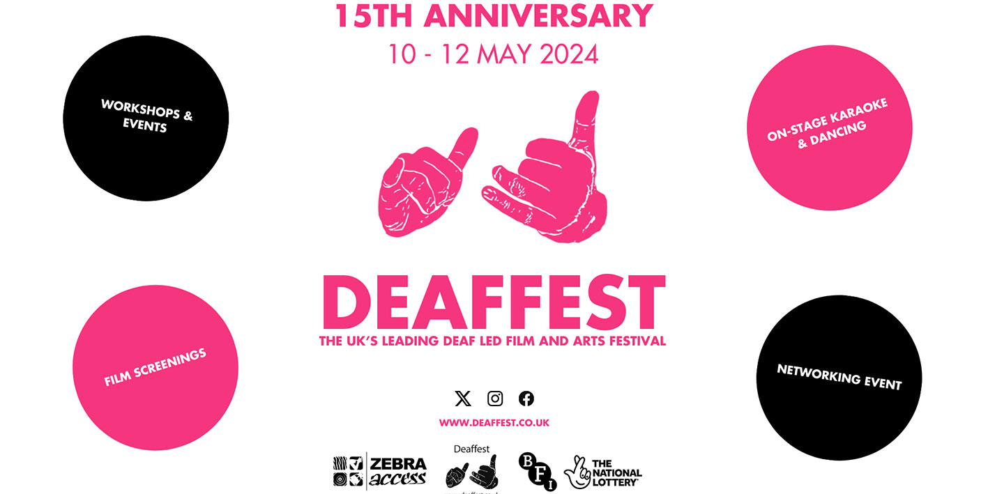 A graphic promoting deaffest
