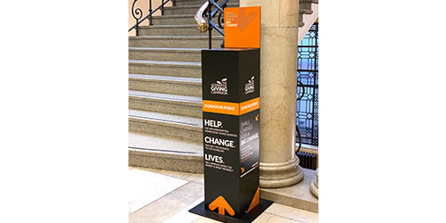 Alternative Giving points at City Campus