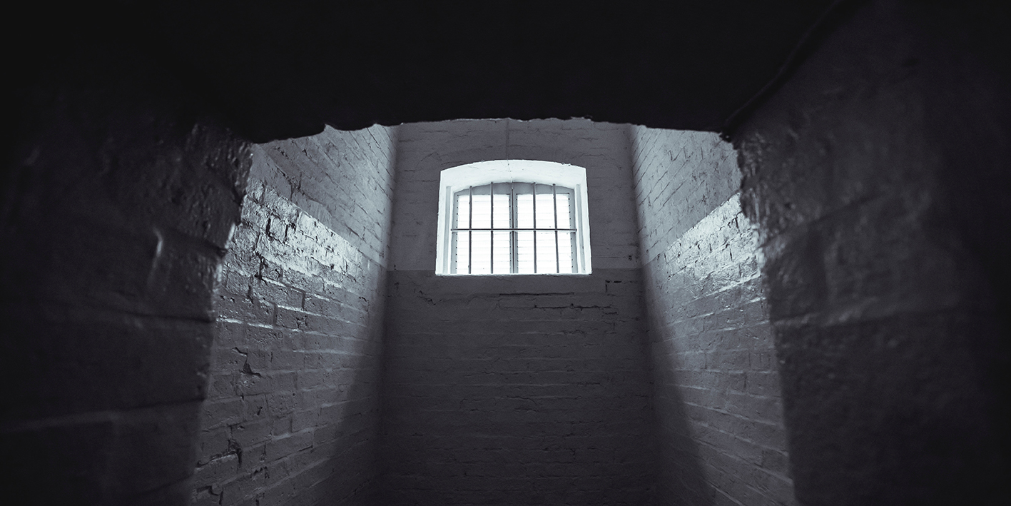 Window in a prison cell