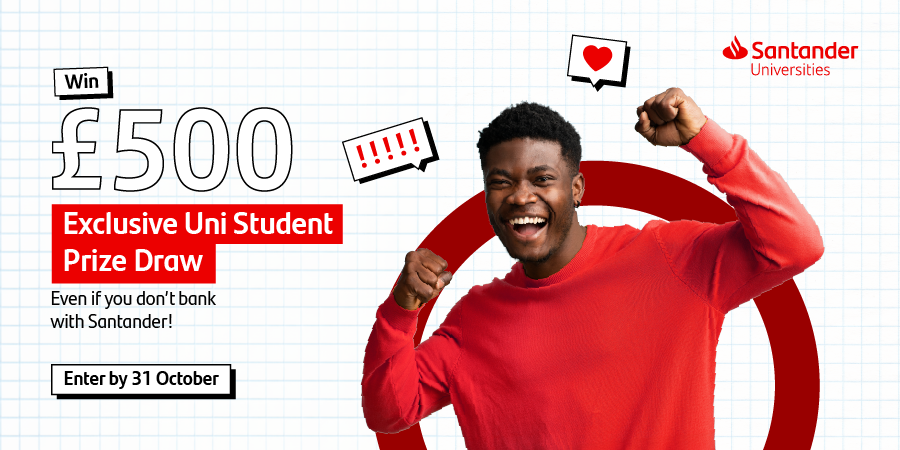 Santander 100k giveaway promotional graphic