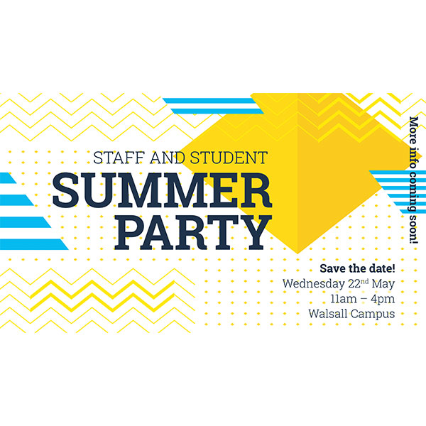Book your FREE tickets for Student and Staff Summer Party 2019!