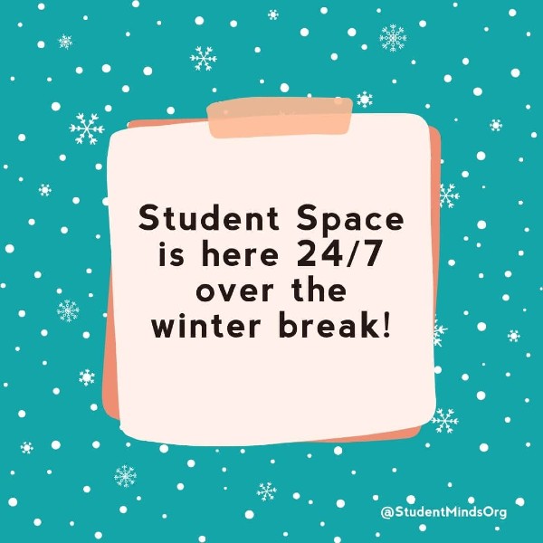 Student Space is here 24-7 over the winter break