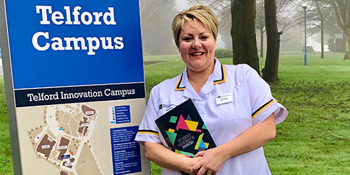 Student praises new nursing course in Telford